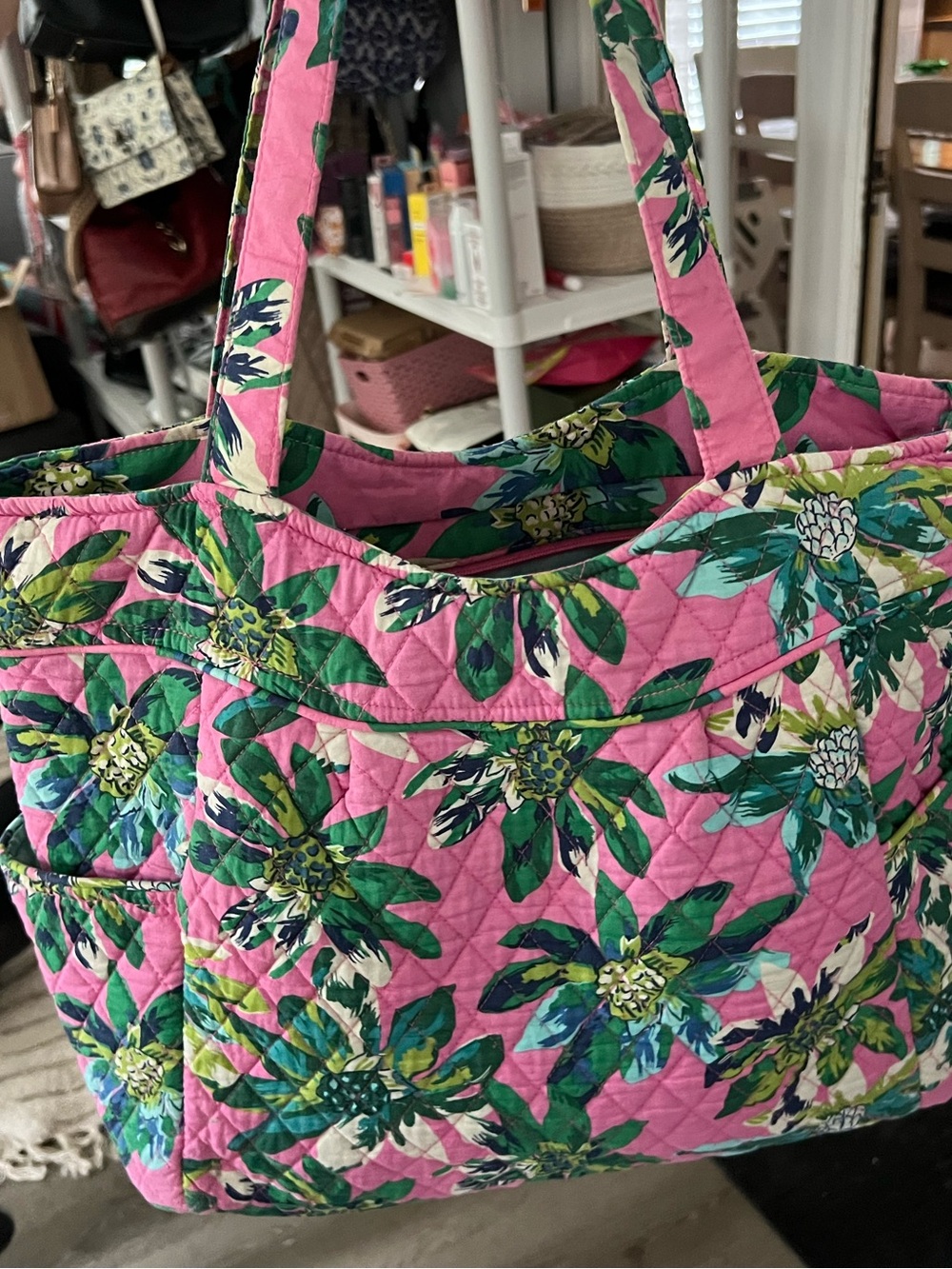 Vera Bradley Tropical Paradise Tote + Purple Punch Cooler Bundle 🌸 - Picture 3 of 9
